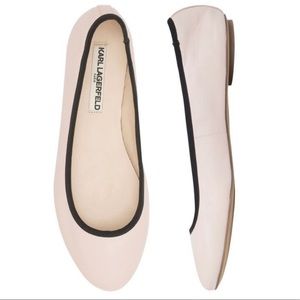 Karl Langerfield Leroux Ballet Flats 7.5 pink